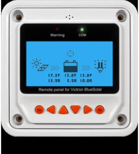 Victron Remote Panel for BlueSolar PWM-Pro ekran ve kontrol paneli — görsel 2