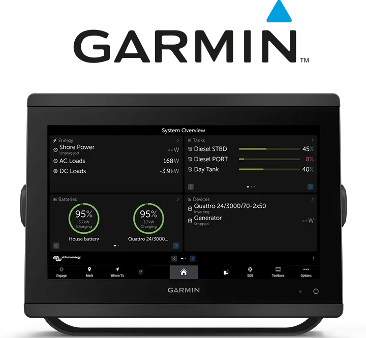 Victron Marine MFD GX integration - Garmin tekne MFD entegrasyonu